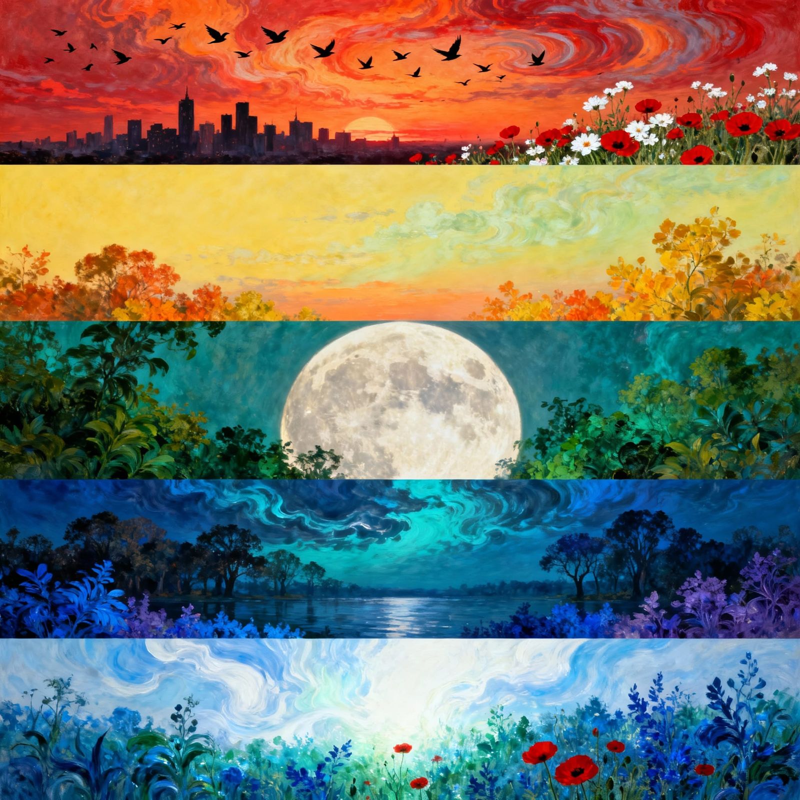 Surreal Ogre Approaches Gothic Cathedral in Vivid Digital Pa...