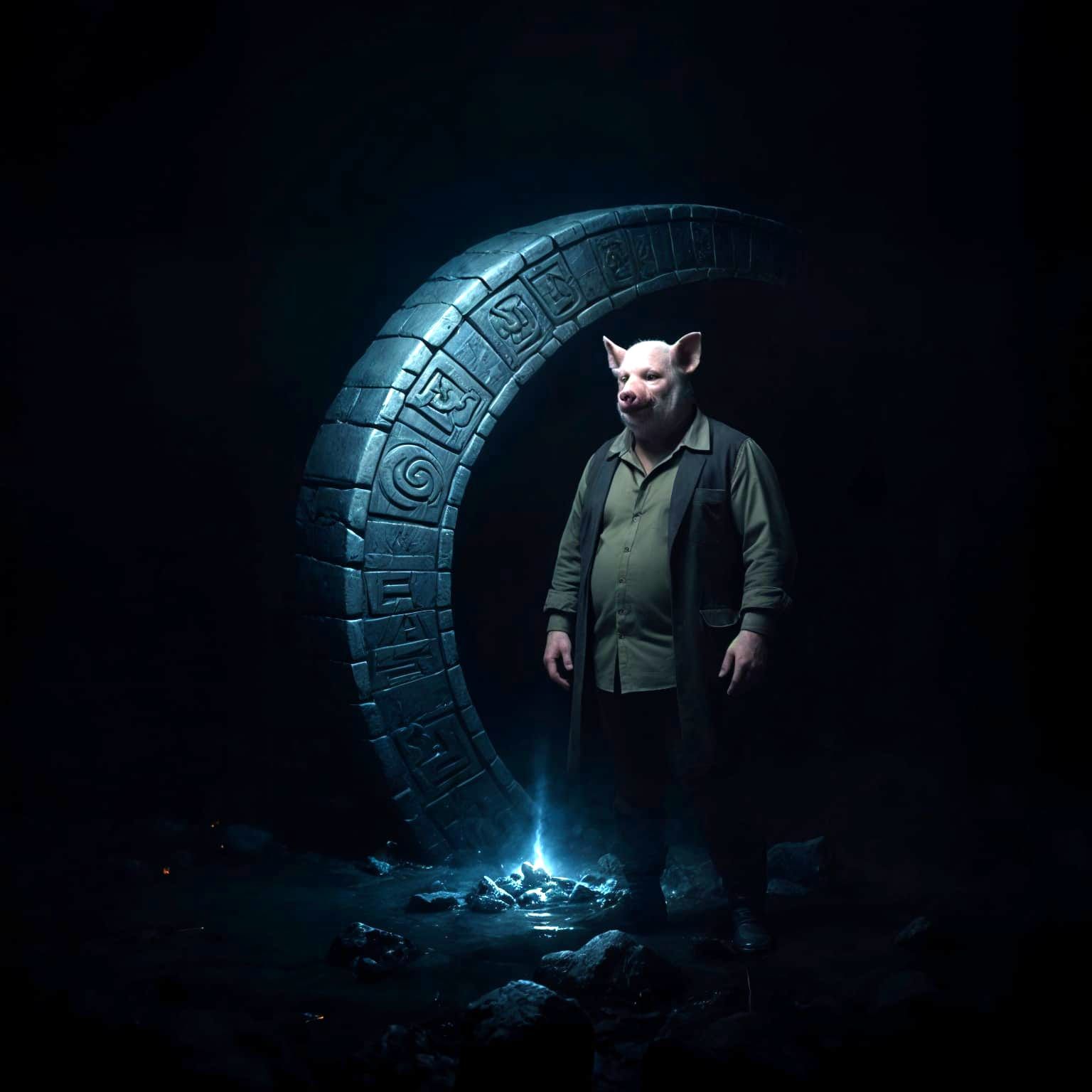 Mysterious Stone Arch Emerges from Swamp