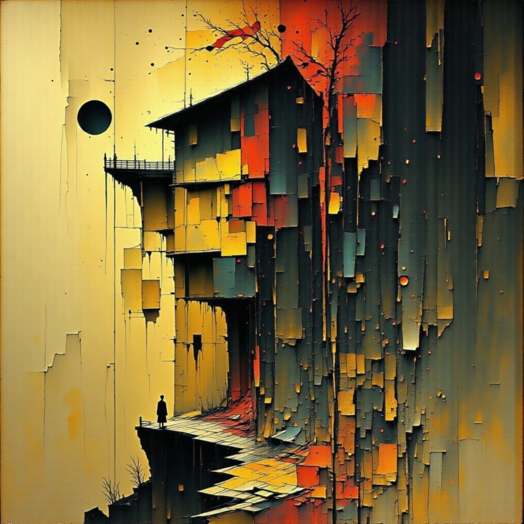 Ornate Golden Shoes in Editorial Fashion Style