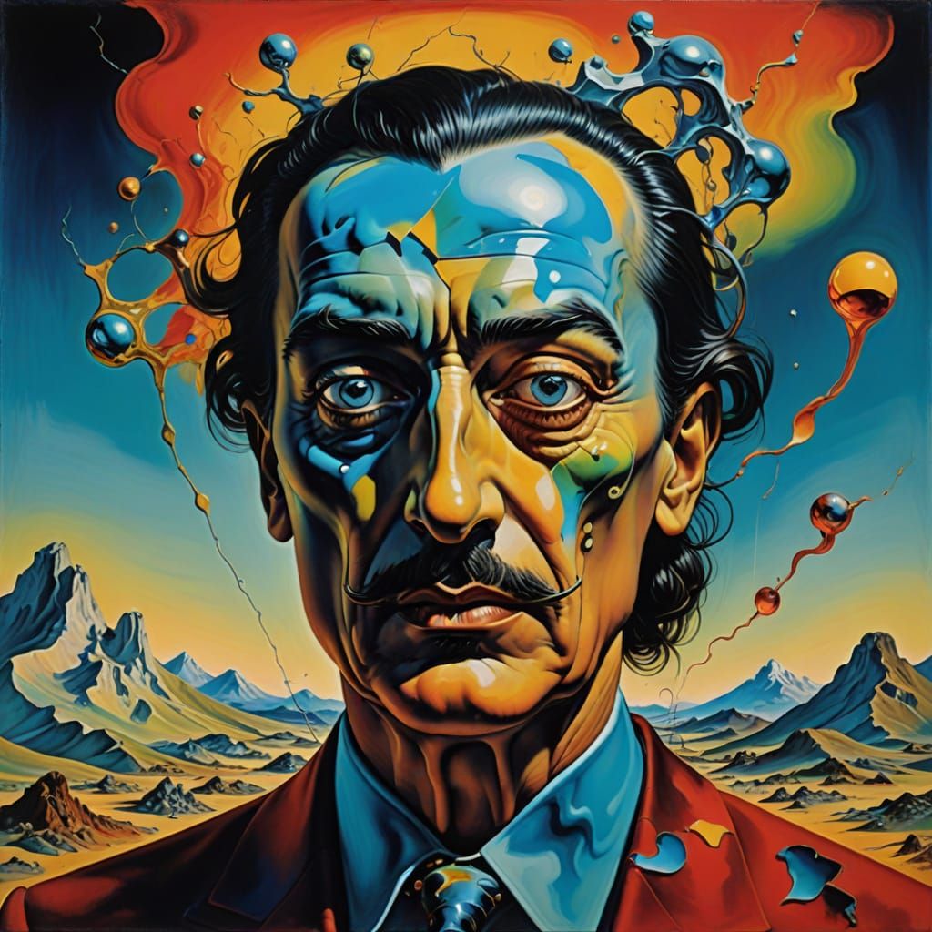 Surreal Crystalline Humanoid in Dreamlike Fauvist Style