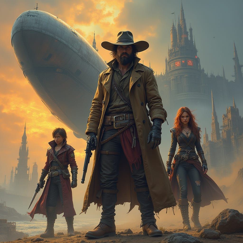 Sci-Fi Western Trio Confronts Floating City