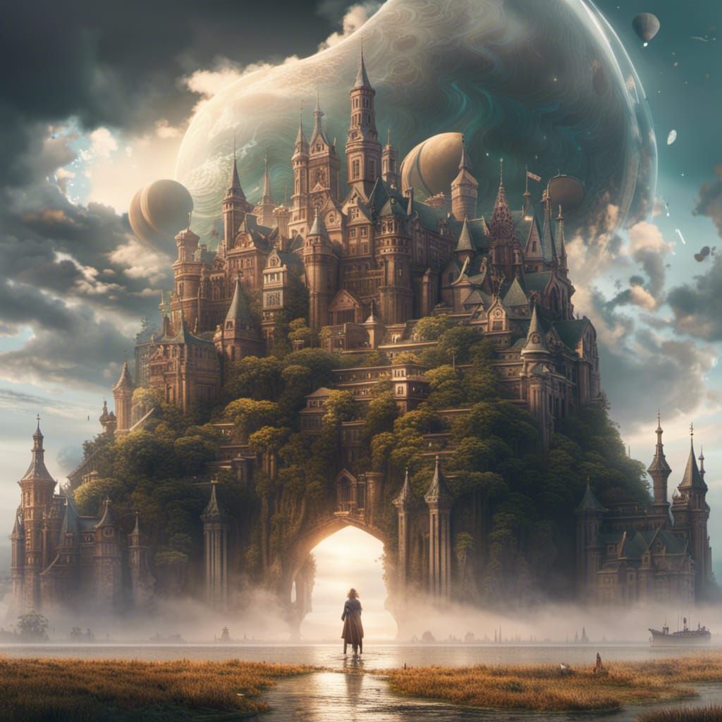 Ethereal Beauty Between Dream and Reality