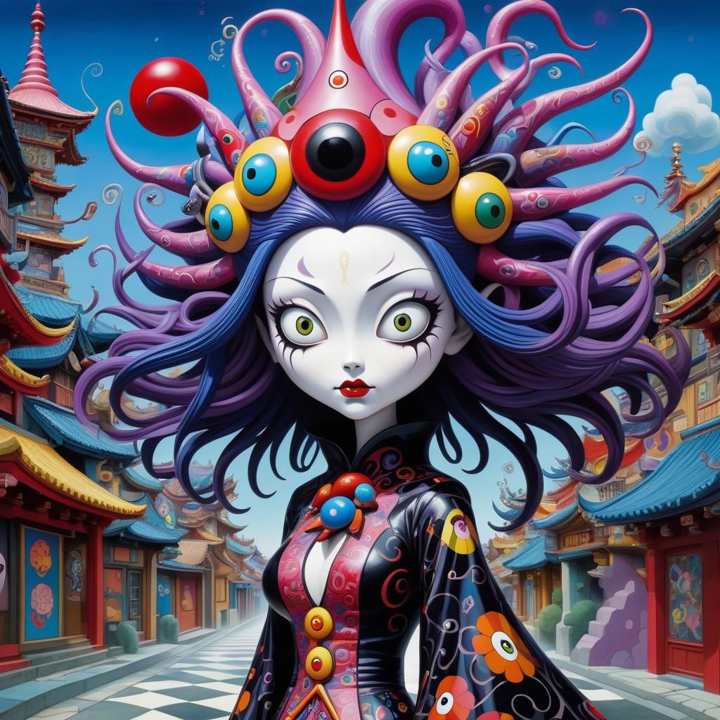 Evil Sorceress in Toy Village: Toyism and Cubism