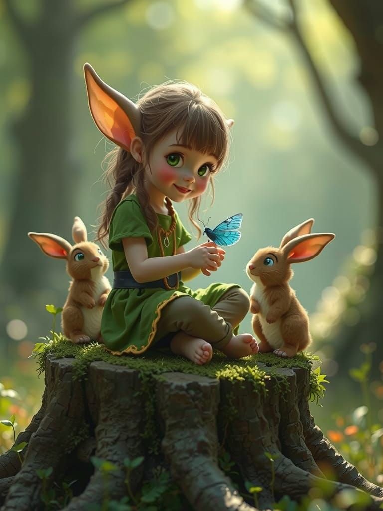 Une certaine vie dans la forêt .