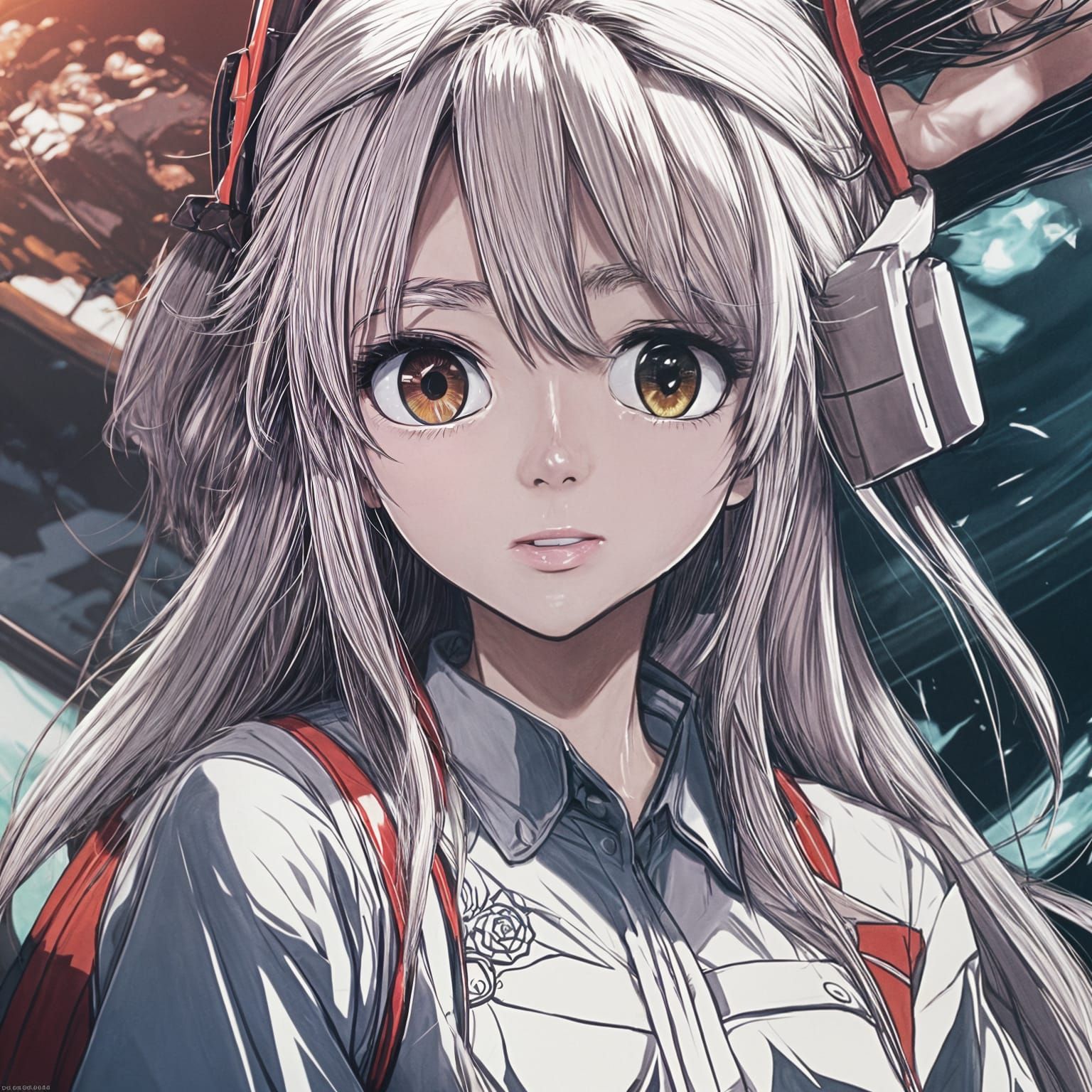 Anime-Inspired Masterpiece with Cel-Shaded Effect