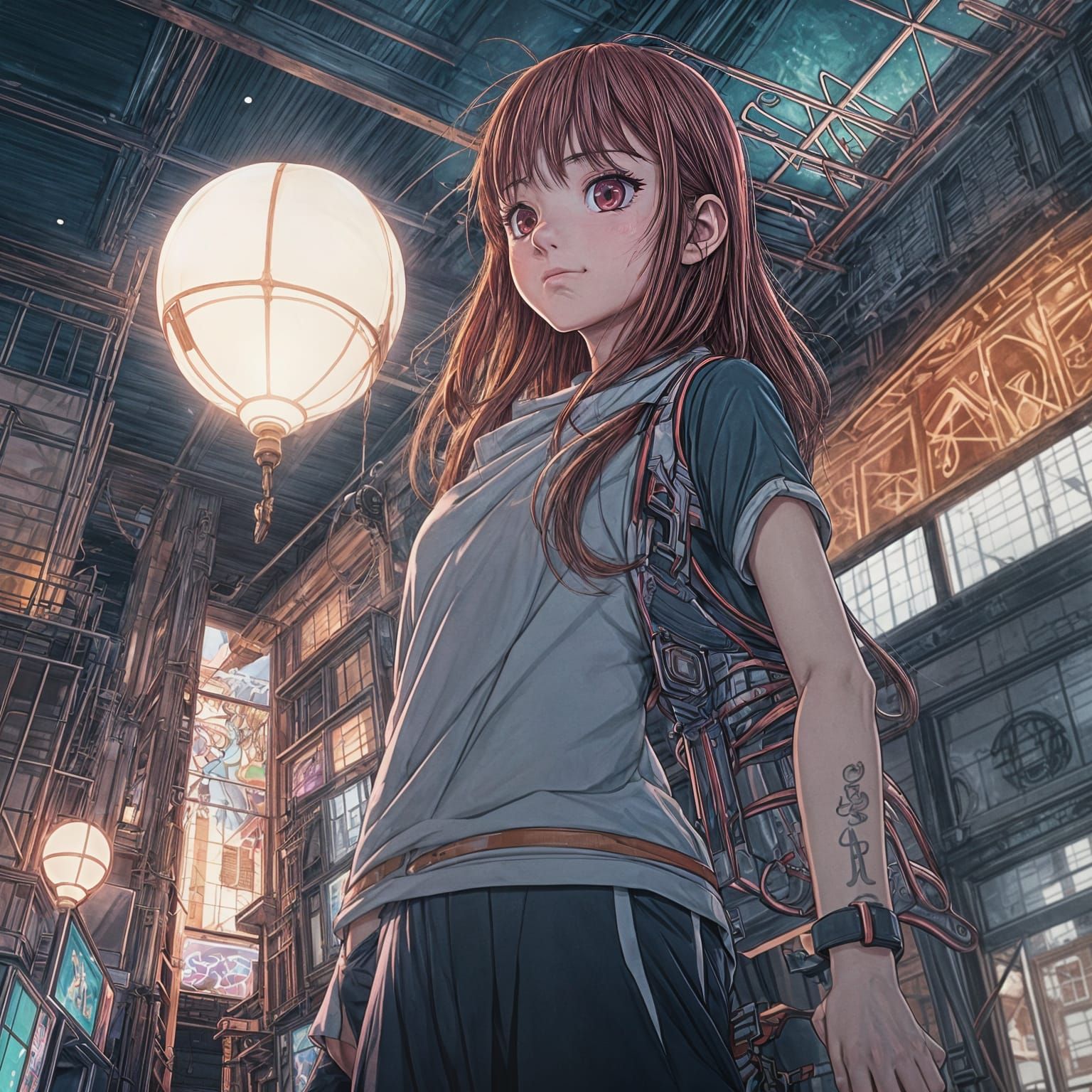 Vibrant Anime Masterpiece in Cinematic Style