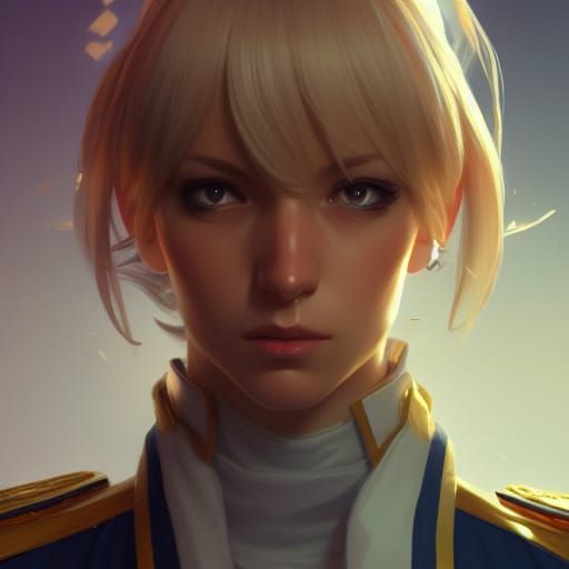 Admiral Hipper Portrait in Hyperdetailed Style