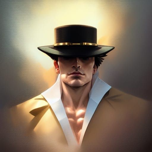 Hyperdetailed Portrait of Jotaro in Artgerm Style