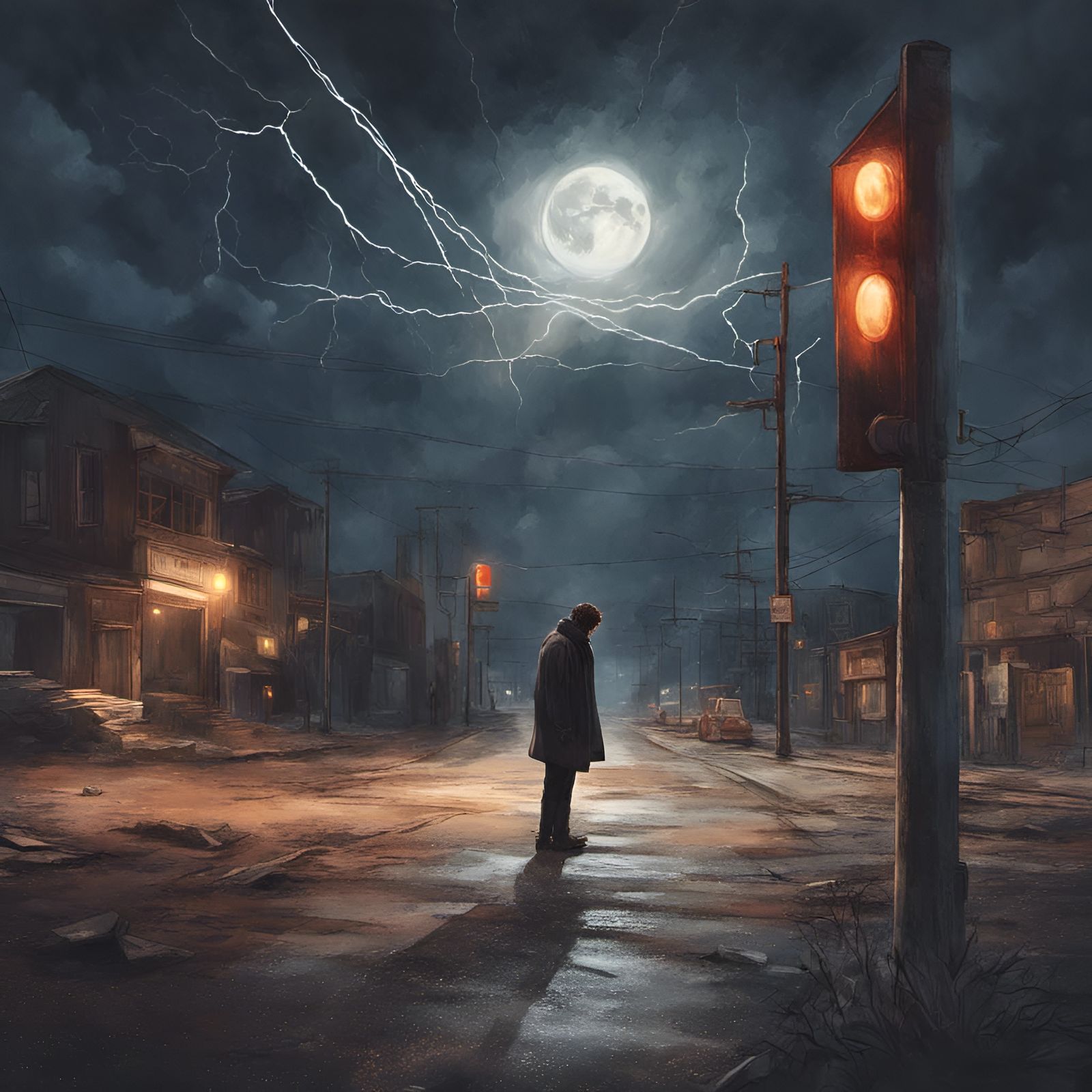 Schizophrenia Hallucinations in Hyperrealistic Style