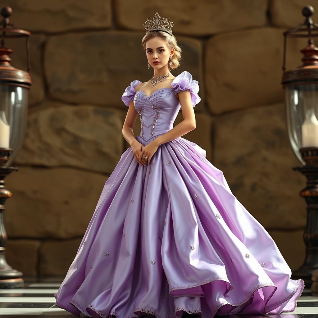 Matilda the Proud: Chess Pawn in Lavender Gown