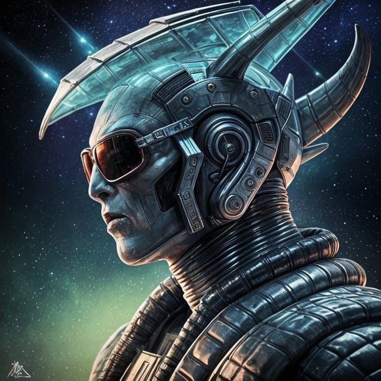 Xenomorph in DeLorean: Hyperrealistic Concept Art