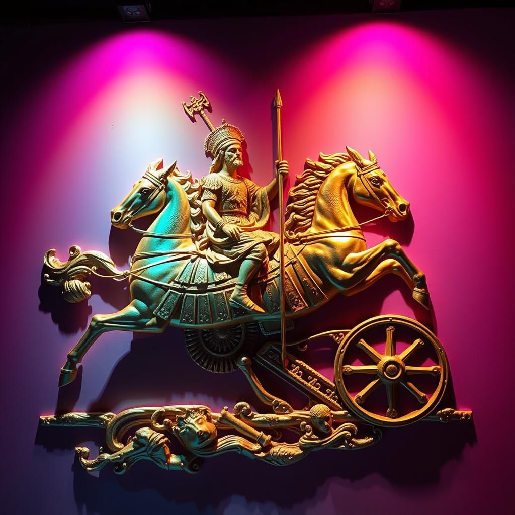 Cyrus the Great: Gilded Relief in Minoan Style