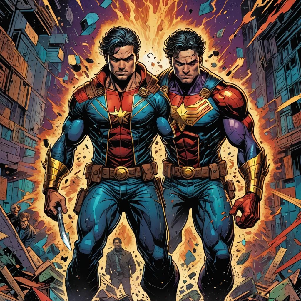 Garry Stands Proudly: Comic Book Art Illustration