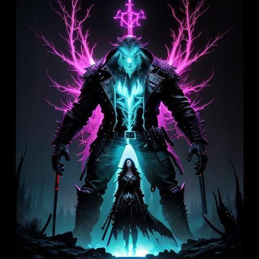 Skinwalker vs Wendigo Battle in Dark Forest