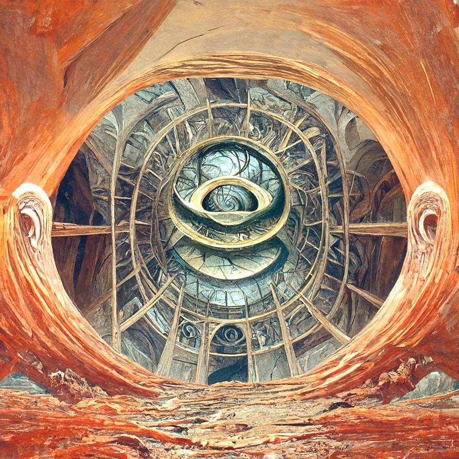 Cryptic Spiral Inspired by Romanticism