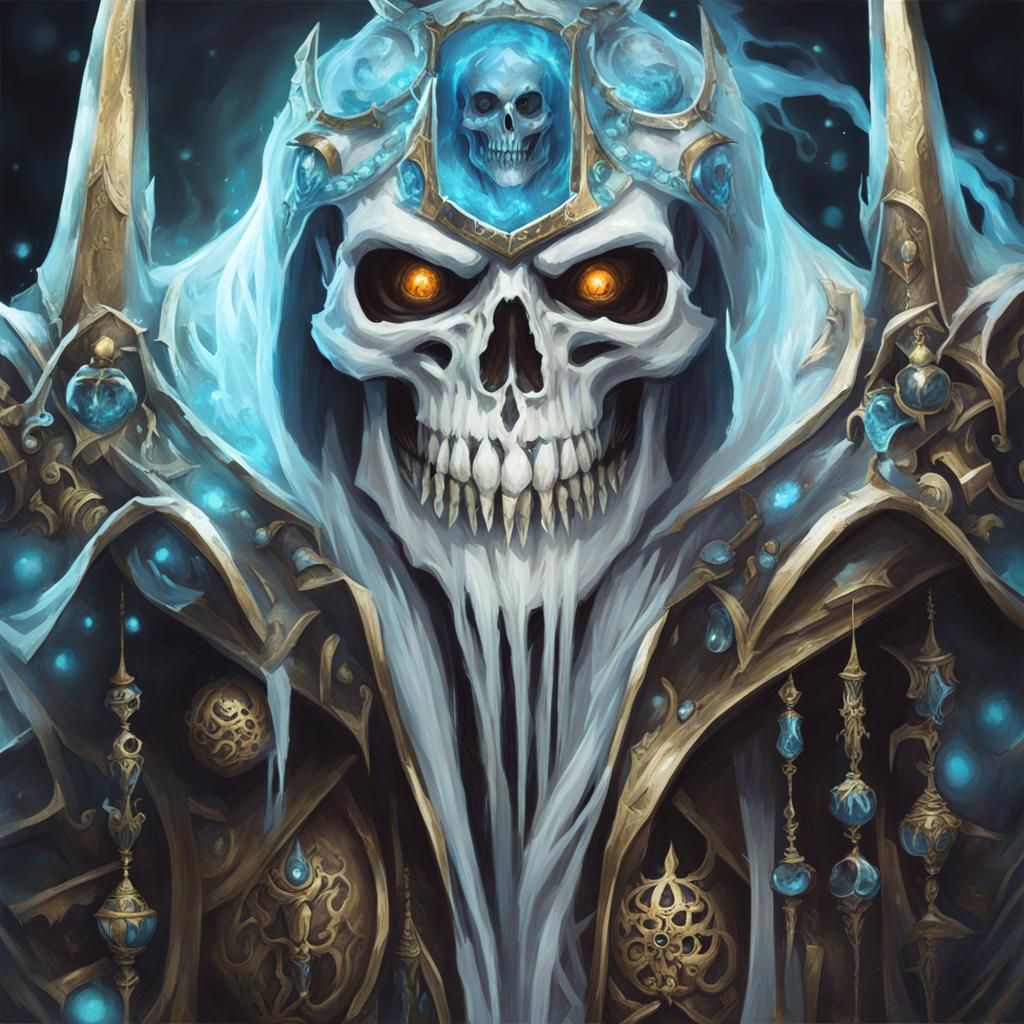 Icy Skeleton Lich Fantasy Art