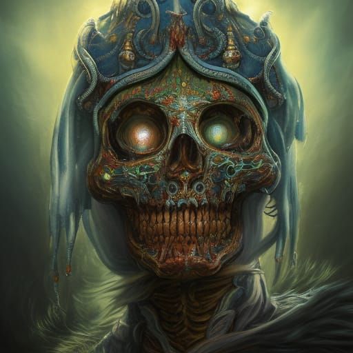 Hyperrealistic Lich in Detailed Fantasy Art