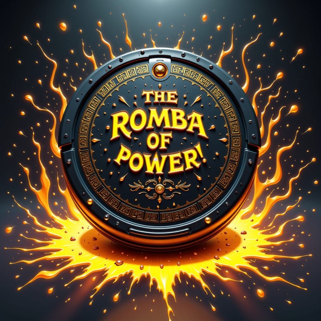 Roomba of Power: Ethereal Energy and Golden Filigree