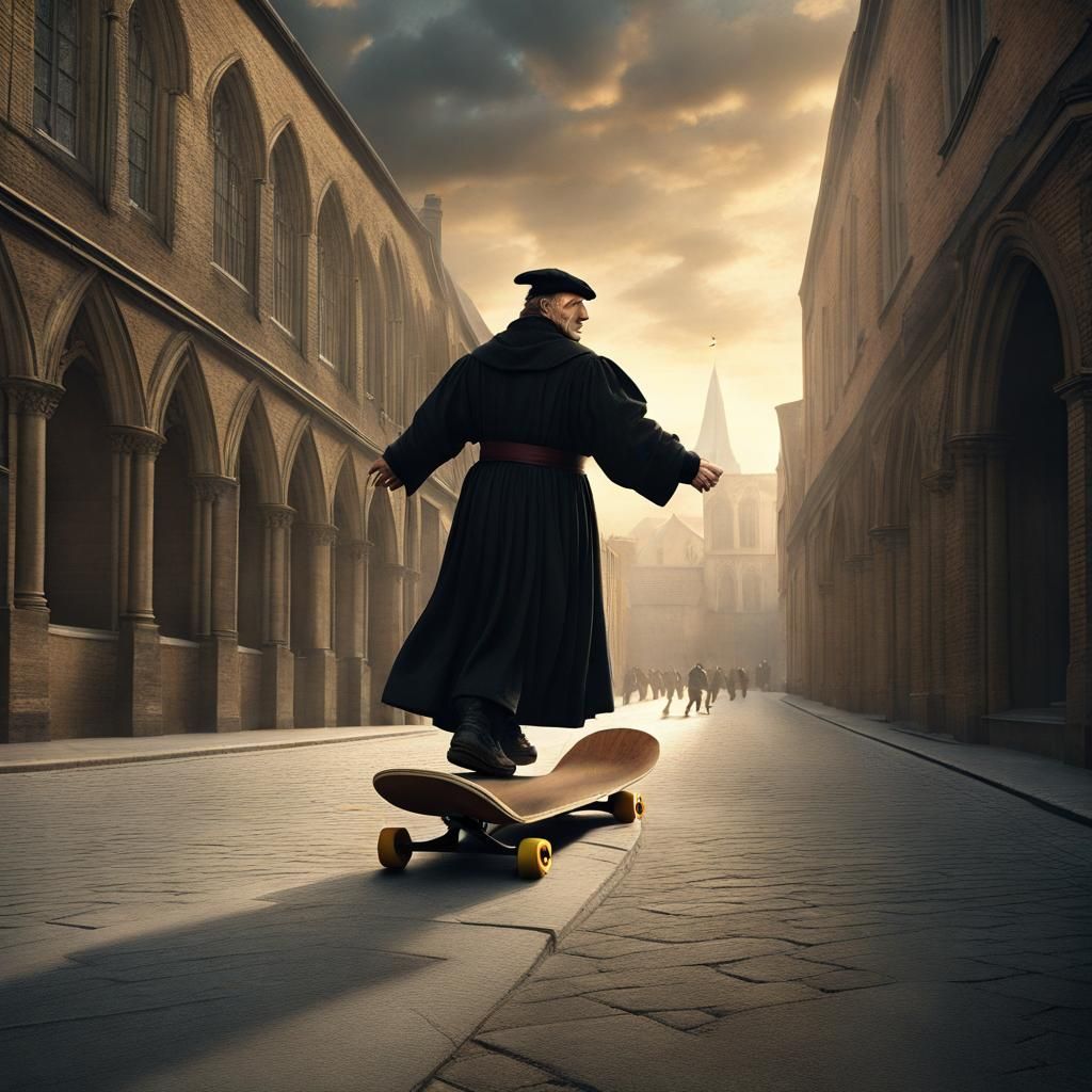 Martin Luther Skateboarding: Digital Matte Painting