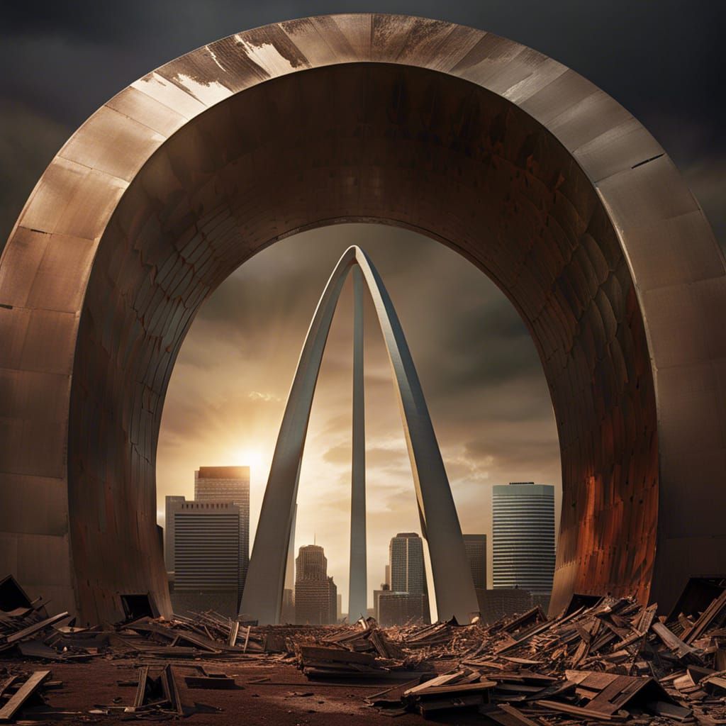 Apocalyptic St. Louis Arch: A Symbol of Survival