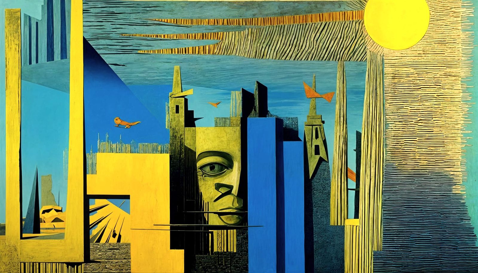 Surreal Primitivism: An Abstract Dreamscape