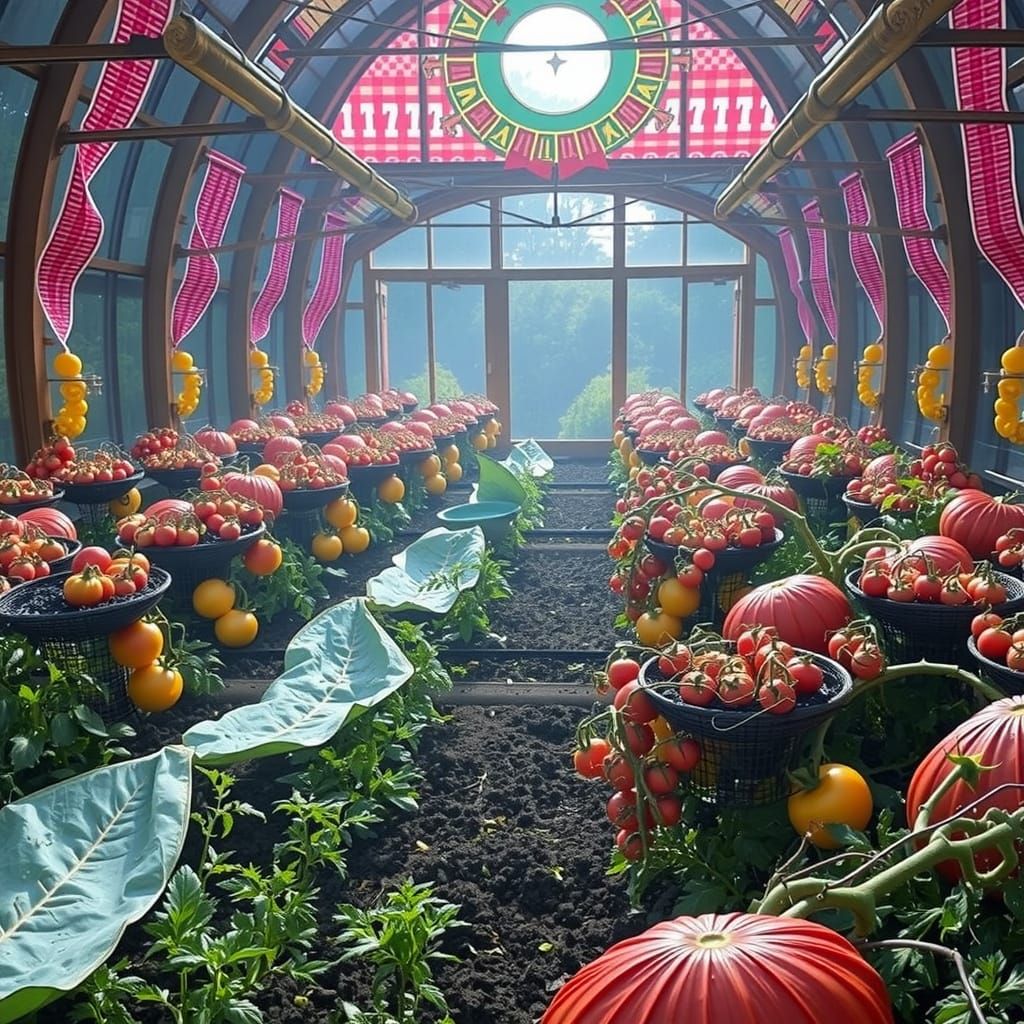 Tomatoes Thrive in Curvilinear Greenhouse