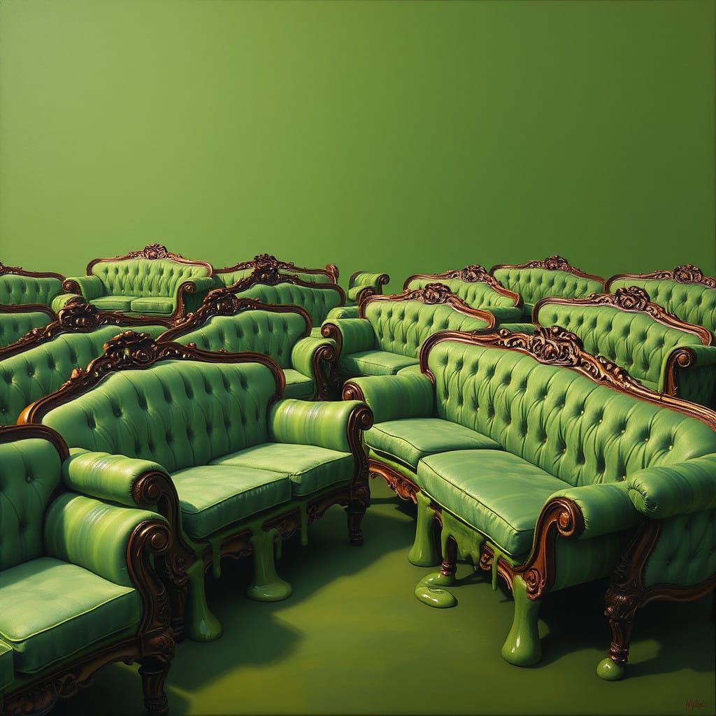 Surrealist Couches Melt in Dalí-Inspired Dreamscape