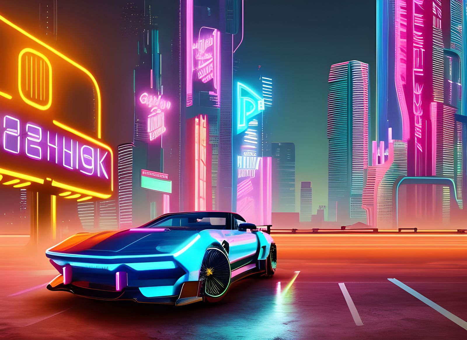 Neon Car