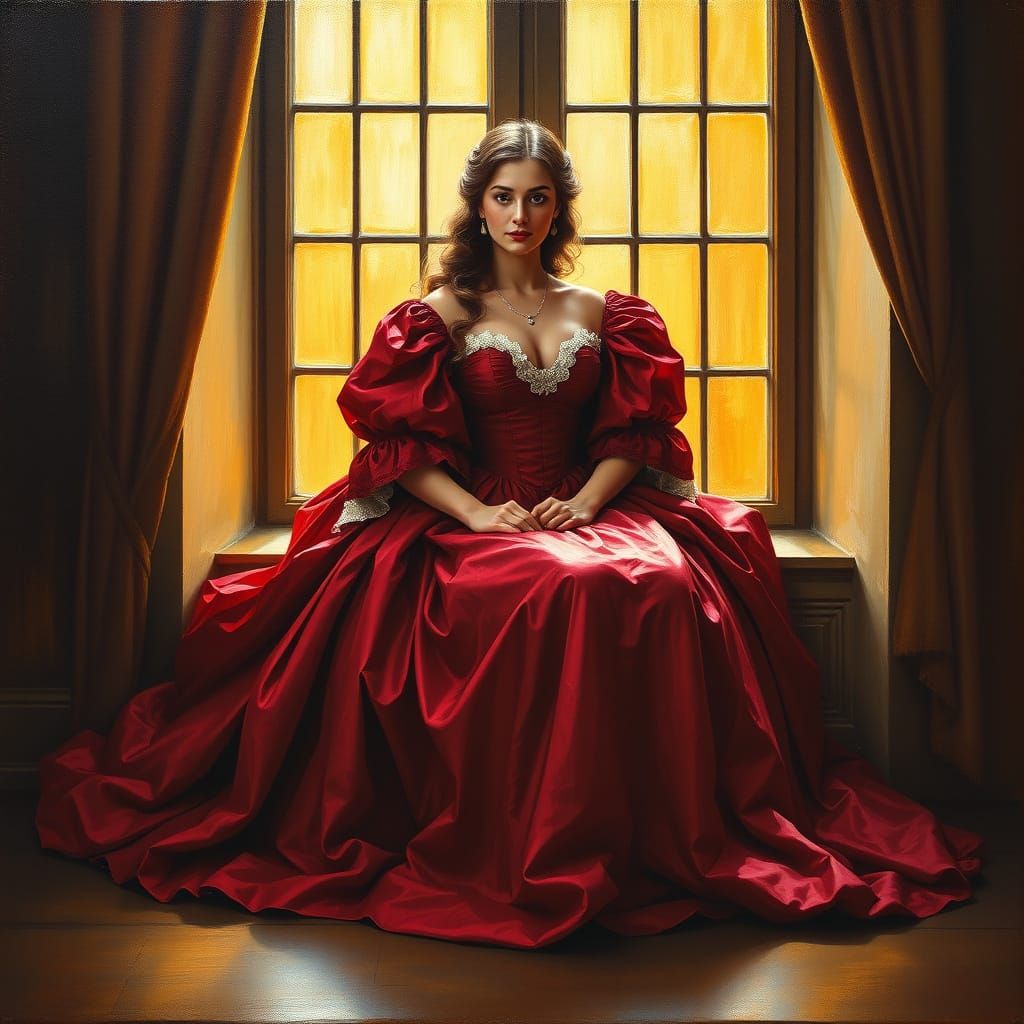 Baroque Royal Portrait in 17th-Century Oil