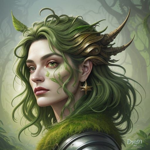 Whimsical Retro-Futuristic Creature Portrait