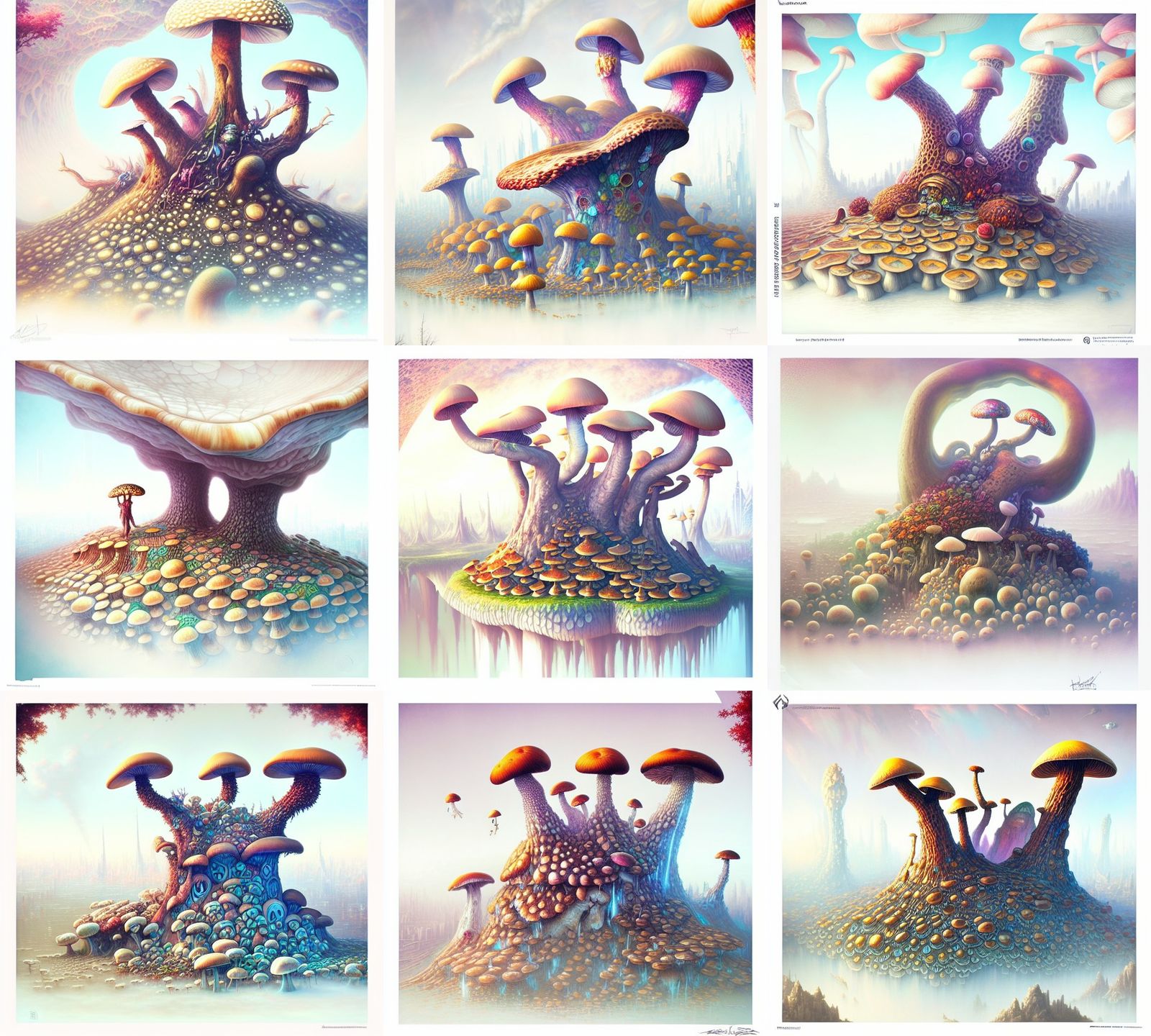 Dryad Saddle Mushroom Polypore Pearl Oyster Portals