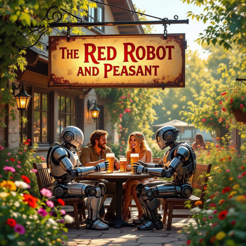 Red Robot and Peasant Pub: Sci-Fi Country Life