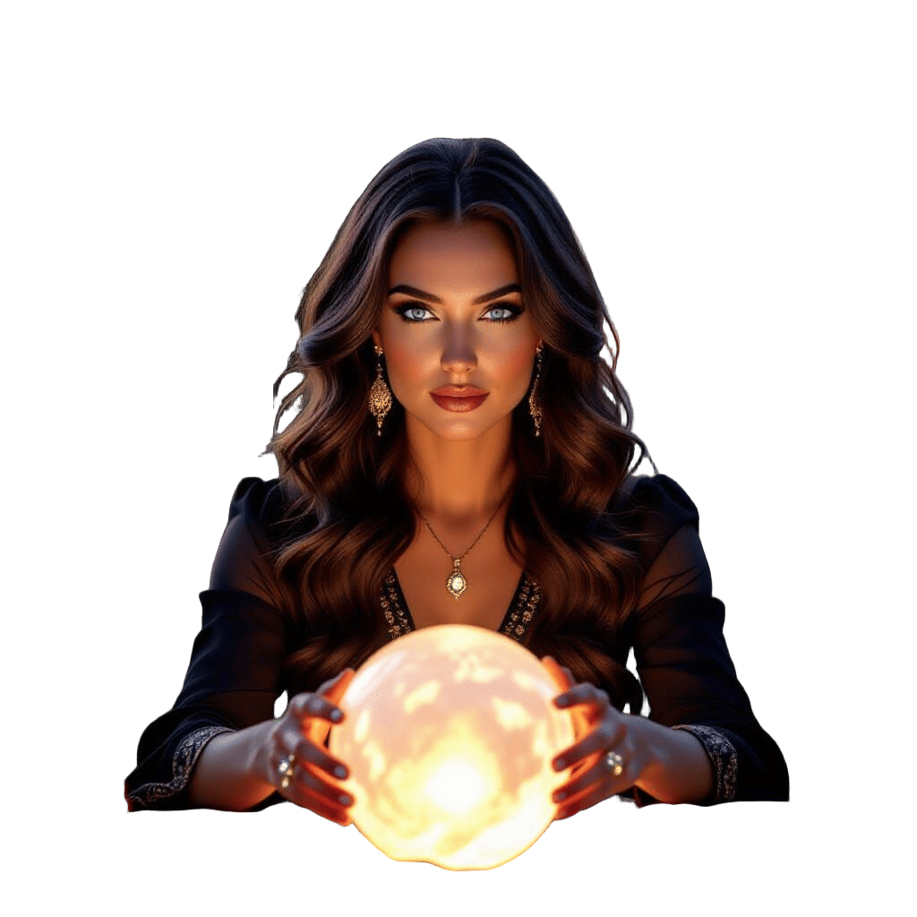 Enchanting Fortune Teller Portrait in Magical Realism