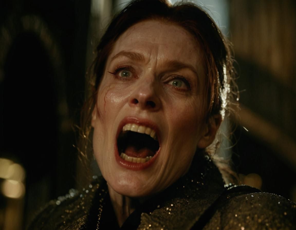 Celestial Beauty Transformed into Dark Fantasy Vampire