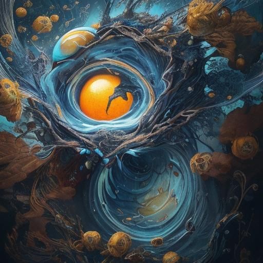 Angry Egg Bursting with Edible Arrangements