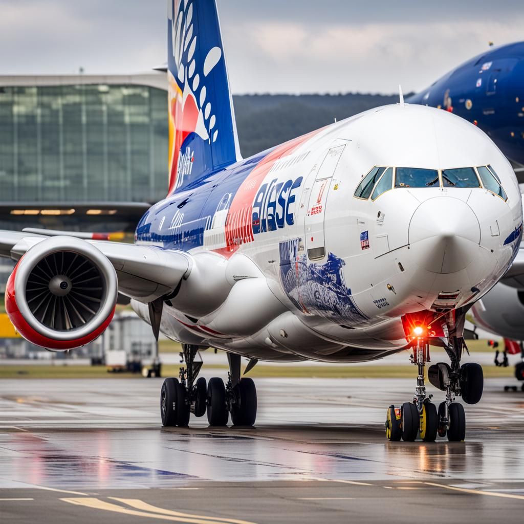Airbus A350-1000 with Blaise Livery: Professional Photograph...