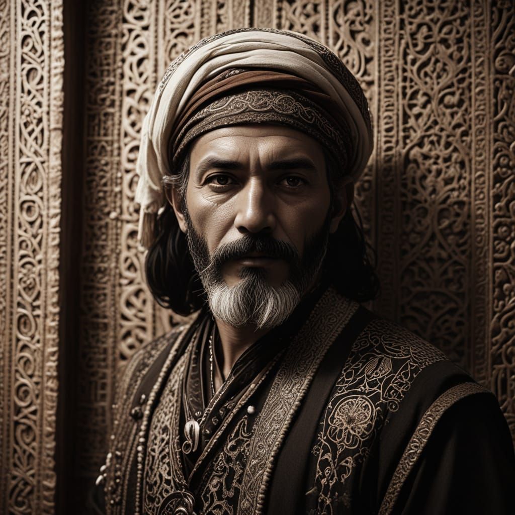 Turkish Pirate in Golden Sepia Light