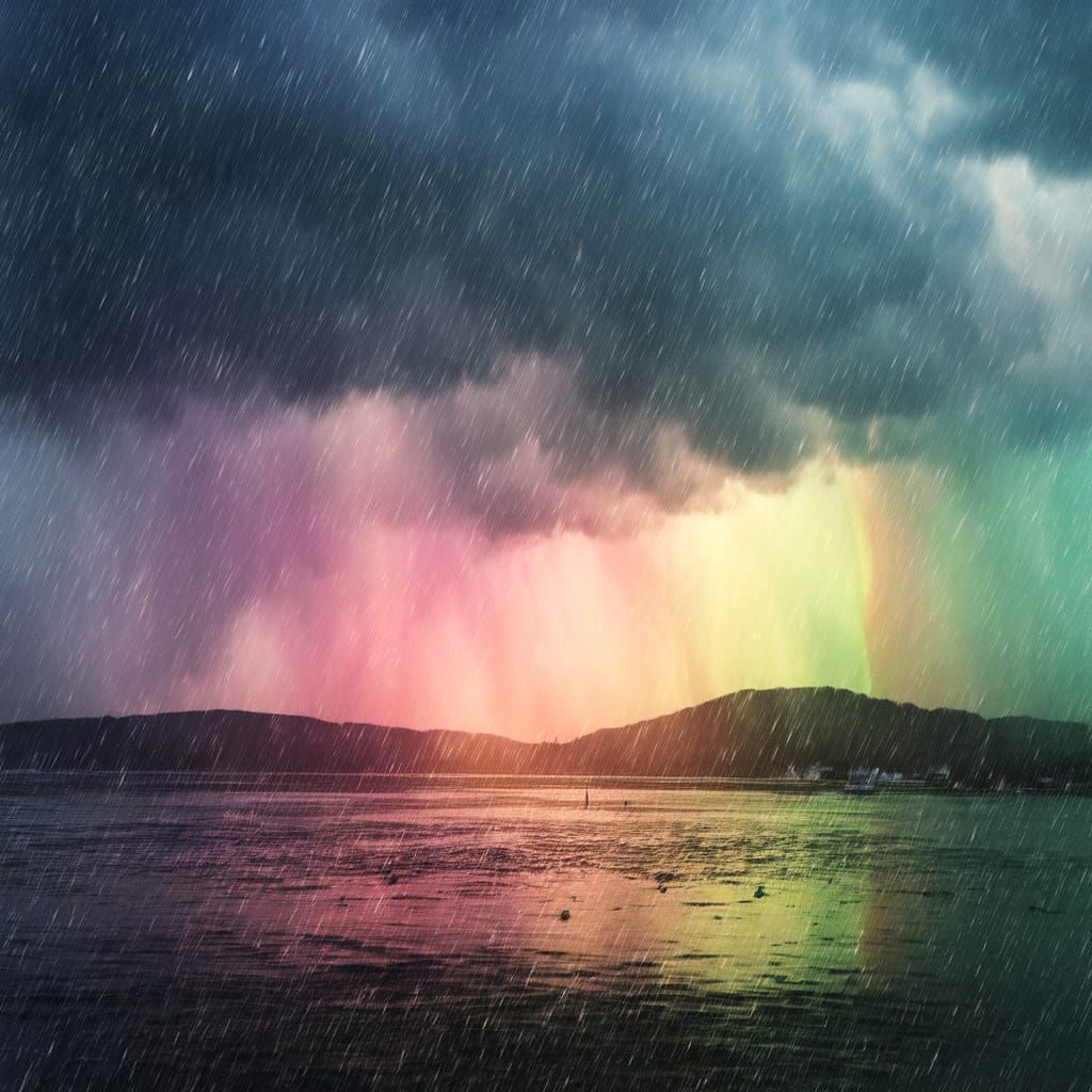 Epic Cinematic Rainstorm in Springtime