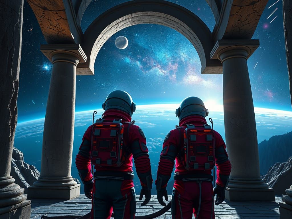 Galactic Horizon Beyond Ancient Ruins