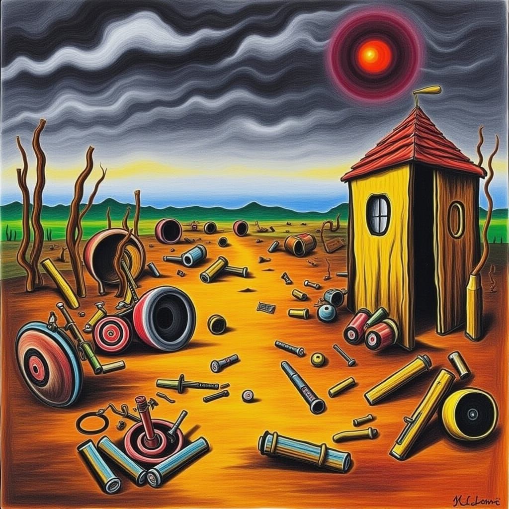 Mysterious Cryogenic Landscape in a Futuristic World