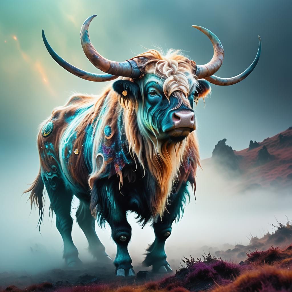 Alien Creature on Exoplanet in Pan-Celtic Colors