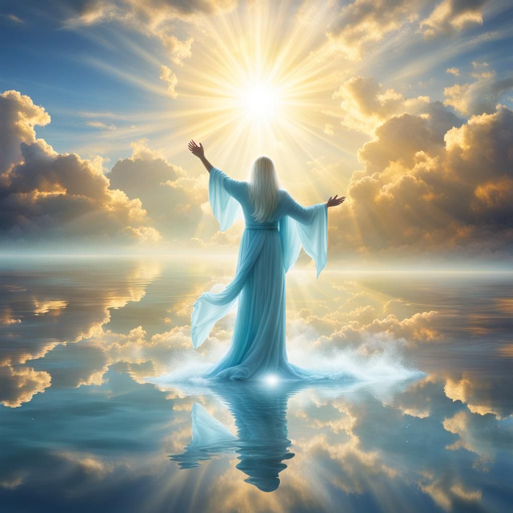 Mystical Dawn of Aquarius in Space