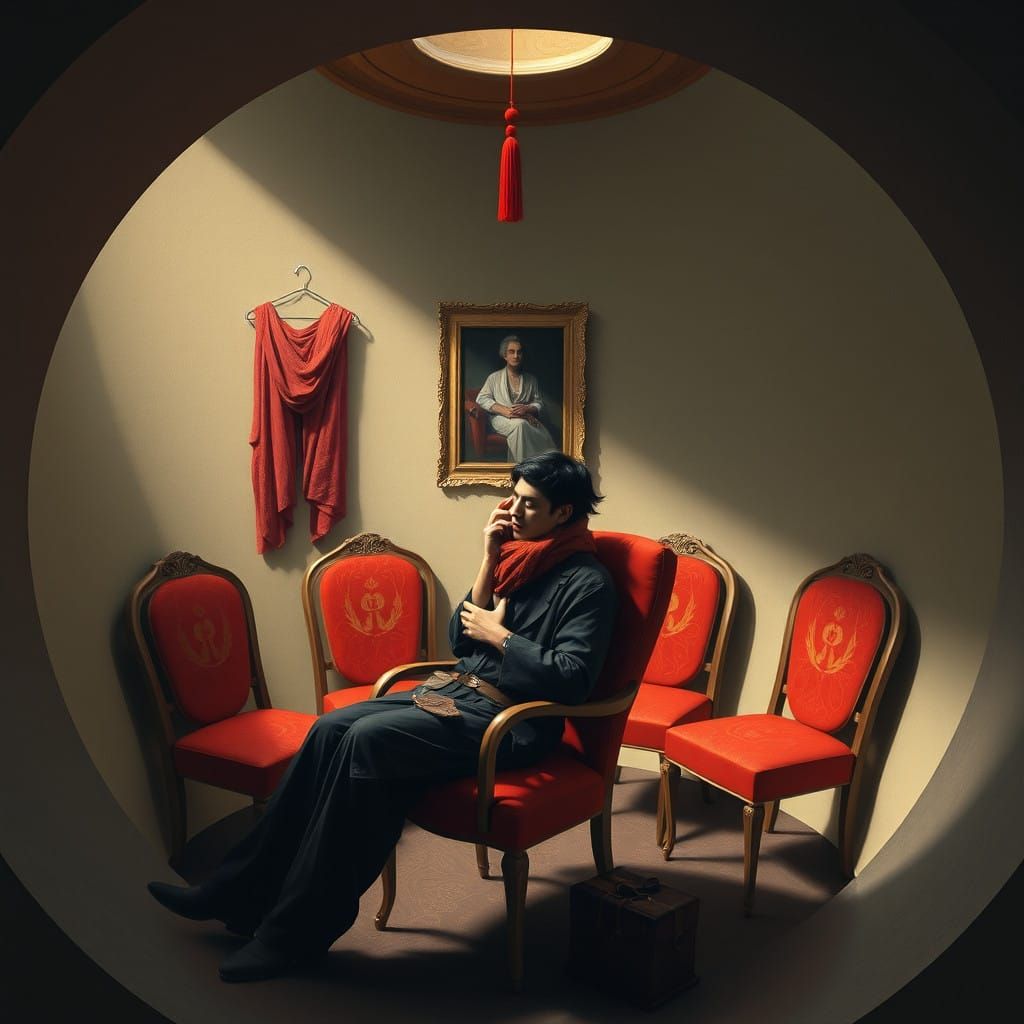 The Stillness of the Aspiring Priest in a Sacred Realm