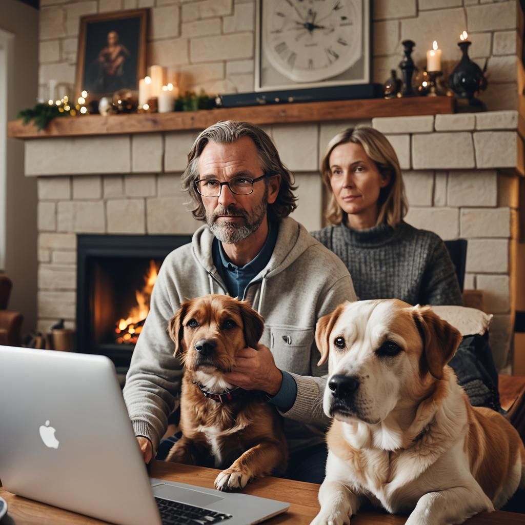 Boomer Home Office: Data Analysis by the Fireplace