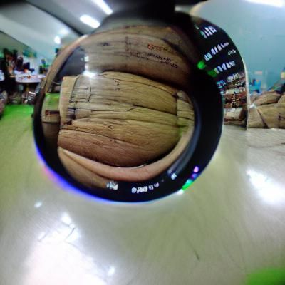Fisheye Lens Effect: Distorted Circular Perspective