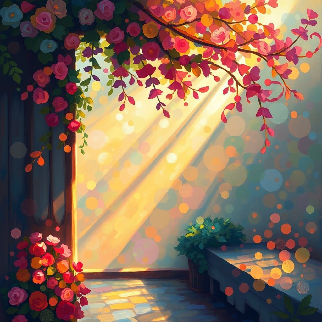 Impressionist Painting with Soft, Warm Light