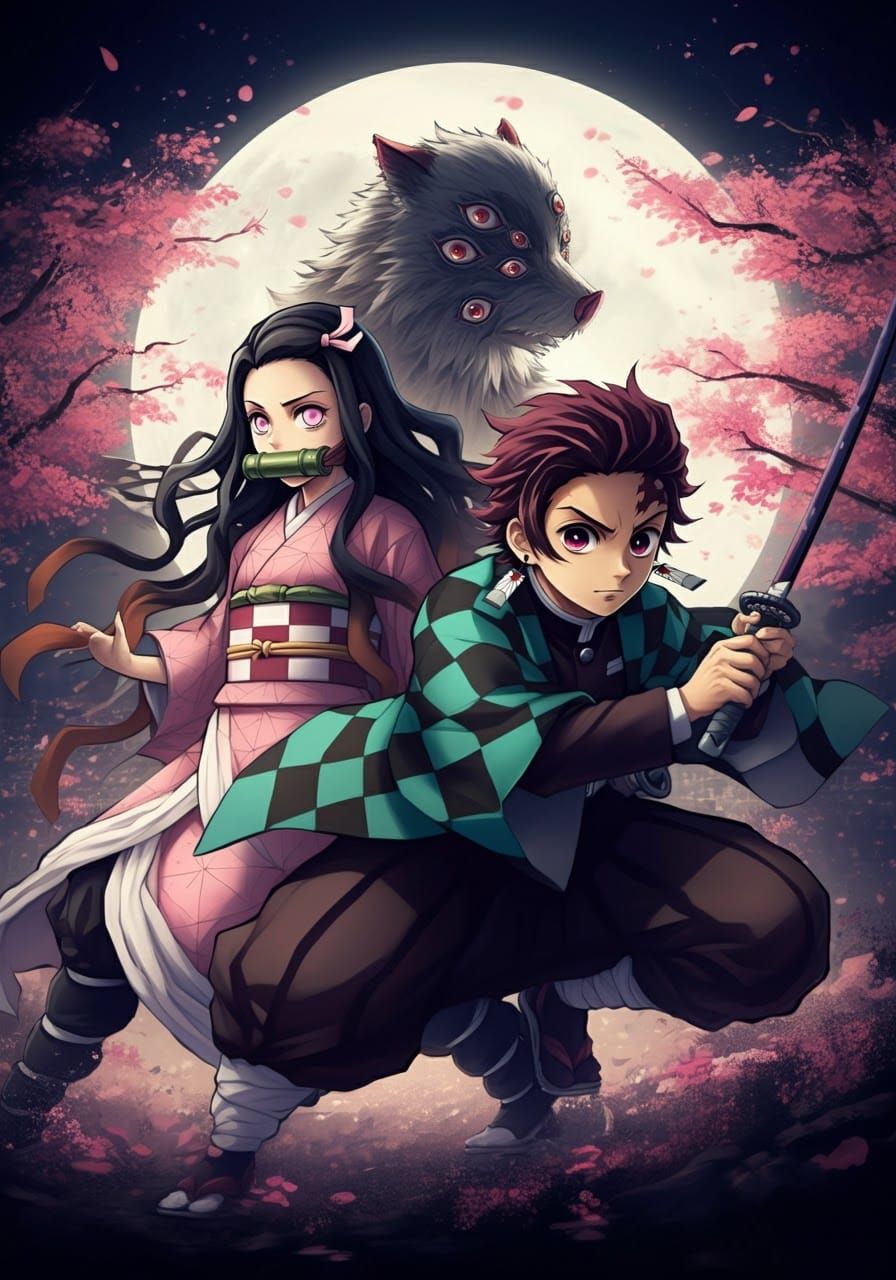 Nezuko and Tanjiro, Demon slayer