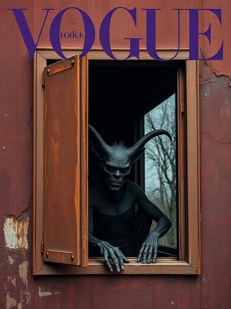 Surreal Cityscape in Rusty Velvet Hues