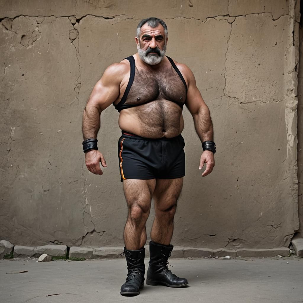 Armenian Wrestler Photography: Defiant and Confident