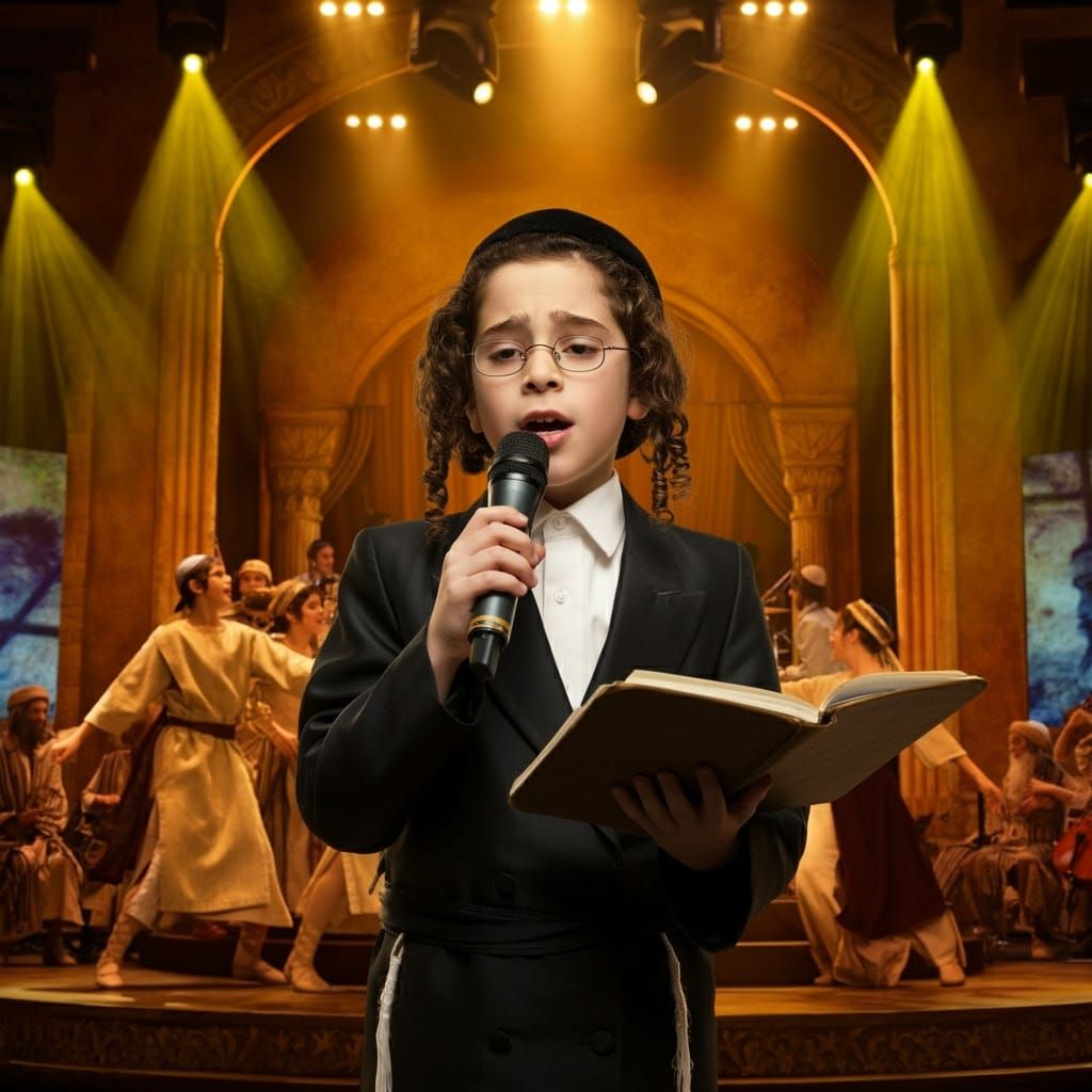 Young Hasidic Singer Performs with Passion and Devotion